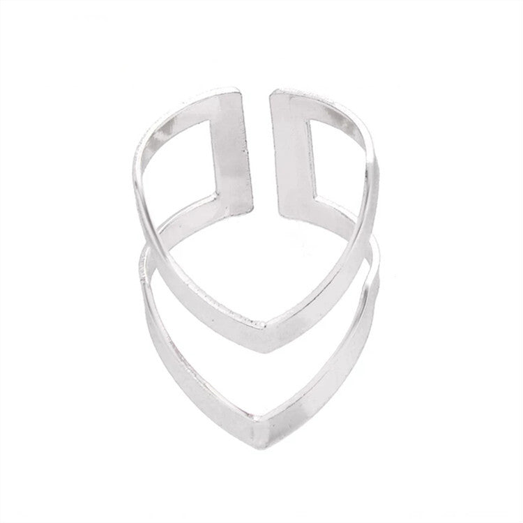 WOMEN VINTAGE DOUBLE V-SHAPED FINGER JOINT RING