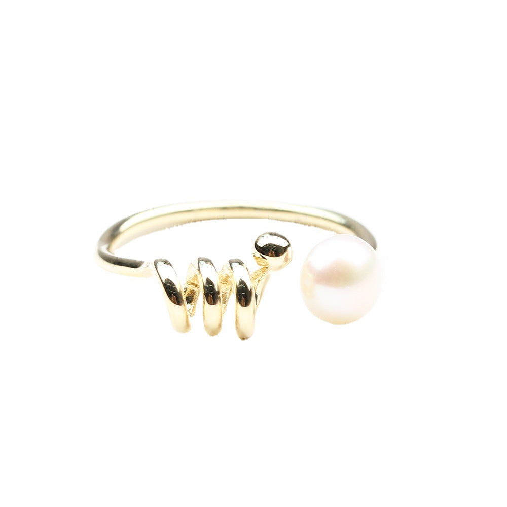 GOLD PEARL RING